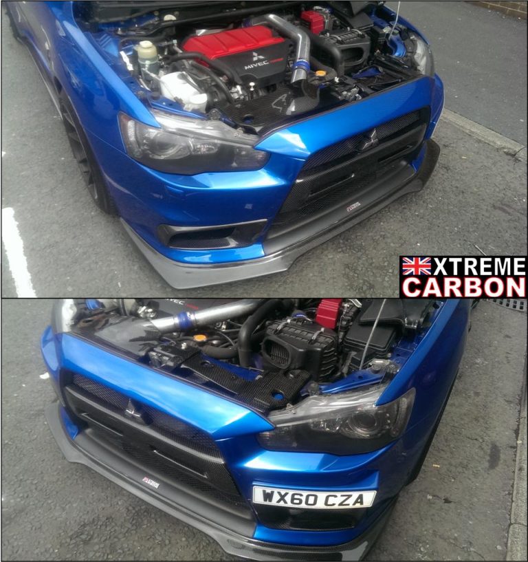 Mitsubishi Evo X Radiator cooling slam panel - Xtreme Carbon UK