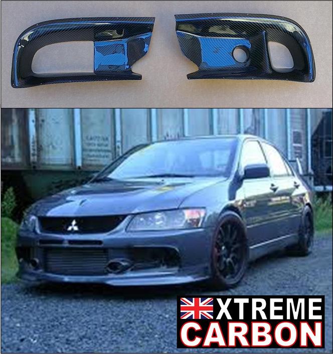 Mitsubishi Evo 9 Front bumper ducts Ralliart Xtreme Carbon UK