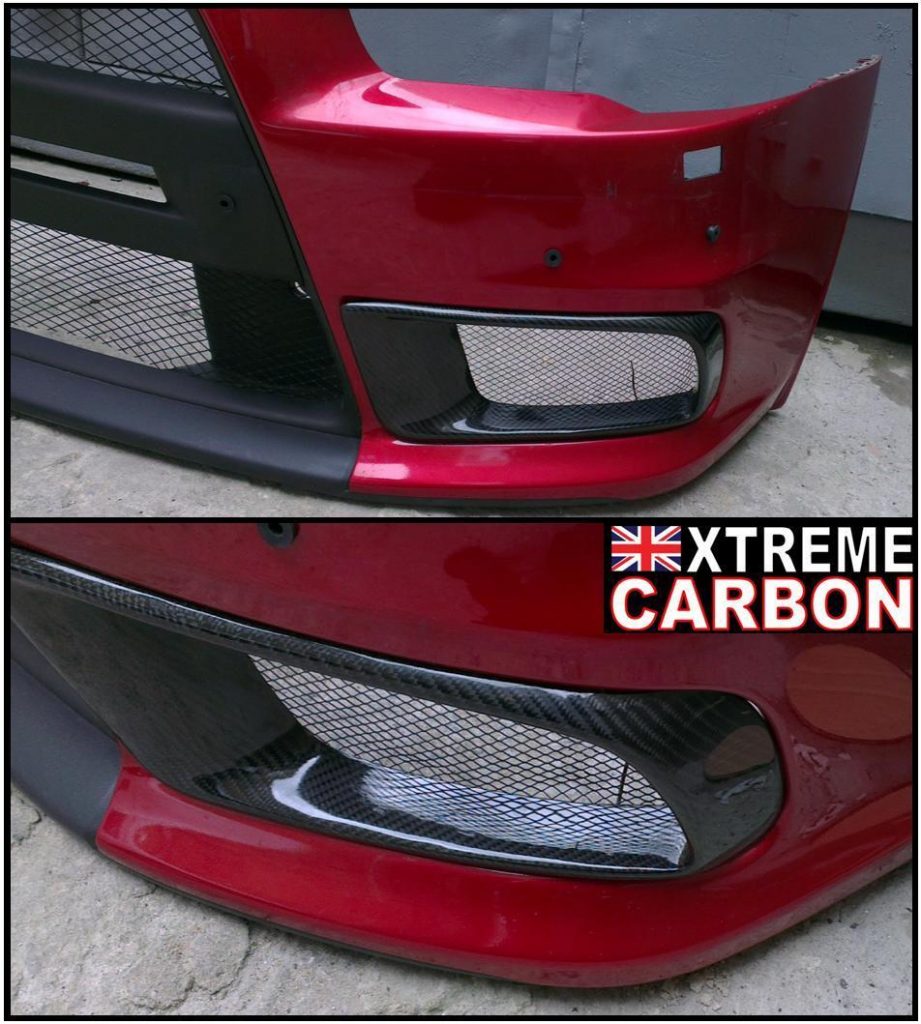 Mitsubishi Evo X Ralliart Style front bumper air ducts fog delete kit